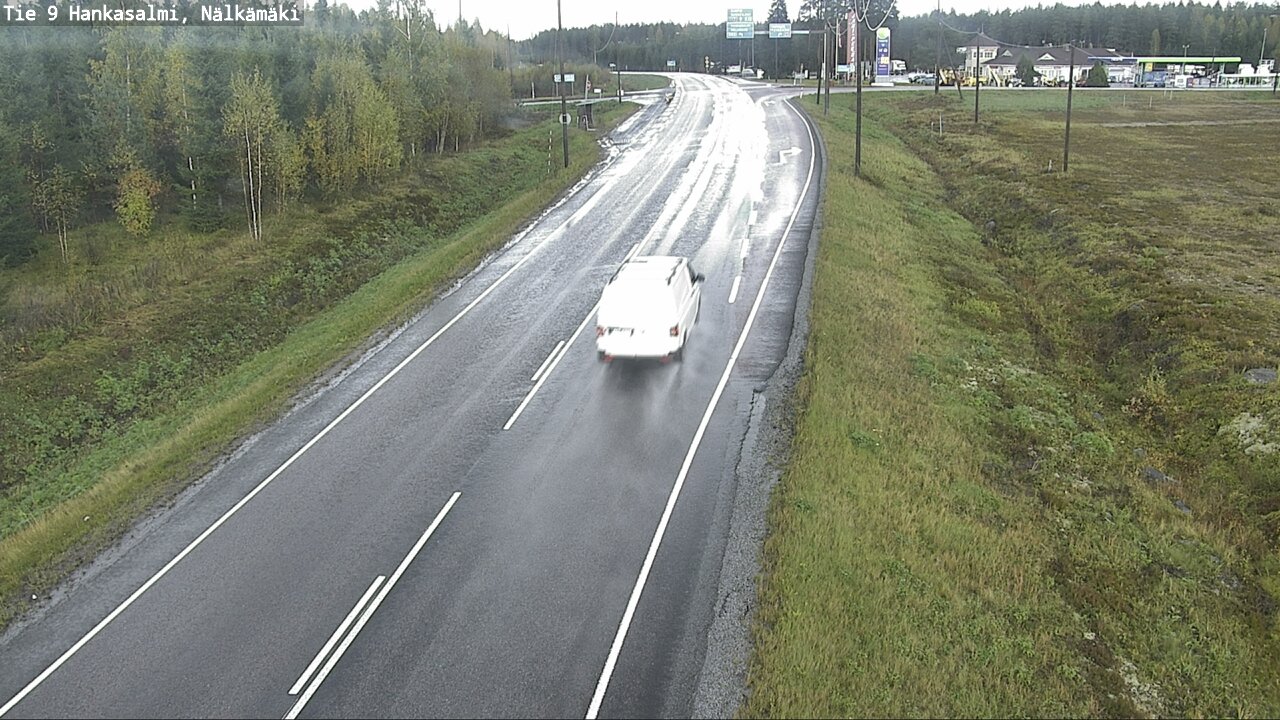 Weather Camera Image Väg 9 Hankasalmi, Nälkämäki, Hankasalmi, Keski-Suomi