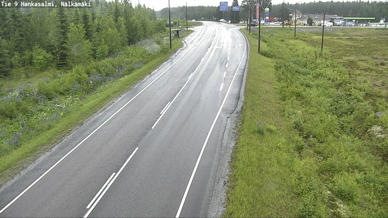 Weather Camera Image Road 9 Hankasalmi, Nälkämäki, Hankasalmi, Keski-Suomi