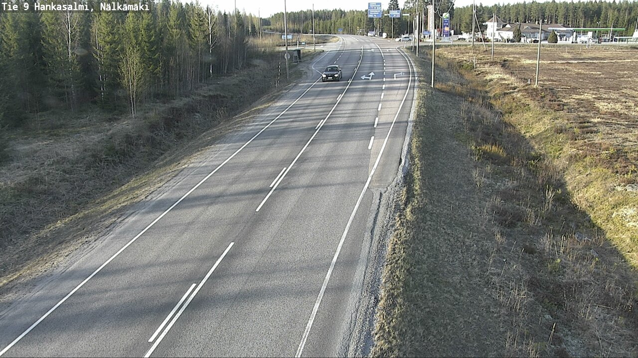 Weather Camera Image Väg 9 Hankasalmi, Nälkämäki, Hankasalmi, Keski-Suomi