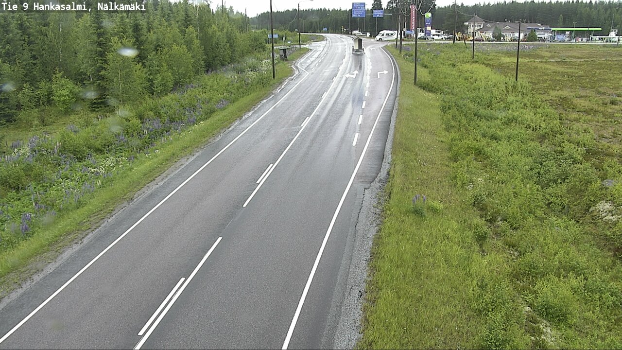 Weather Camera Image Väg 9 Hankasalmi, Nälkämäki, Hankasalmi, Keski-Suomi