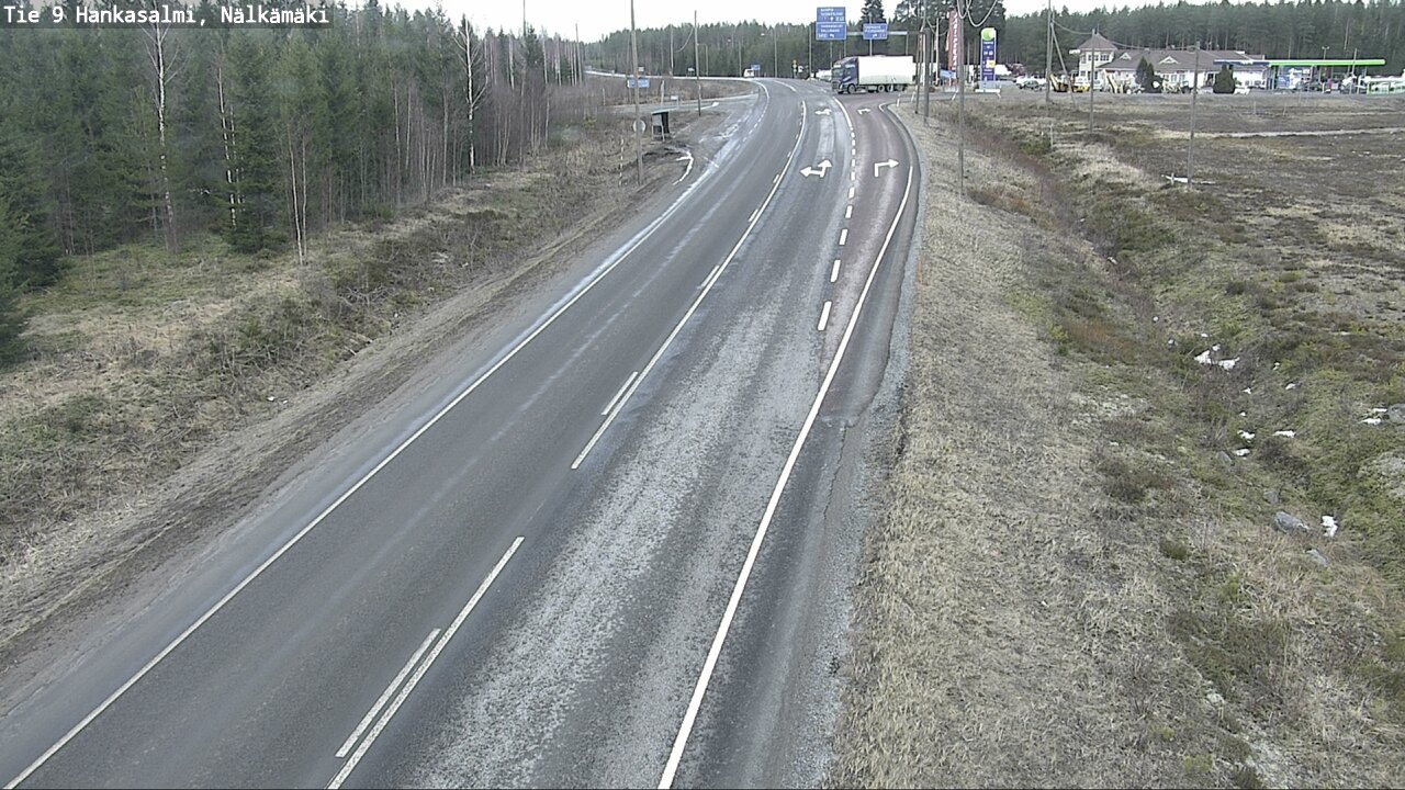 Weather Camera Image Väg 9 Hankasalmi, Nälkämäki, Hankasalmi, Keski-Suomi