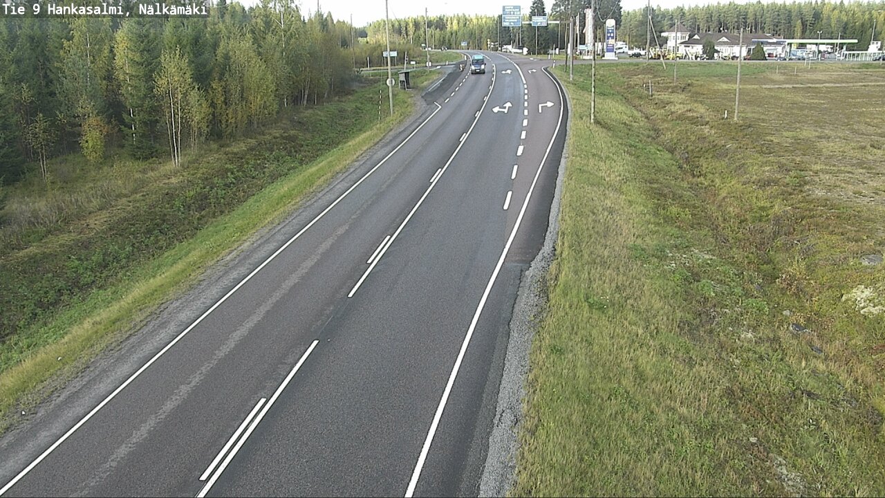 Weather Camera Image Väg 9 Hankasalmi, Nälkämäki, Hankasalmi, Keski-Suomi