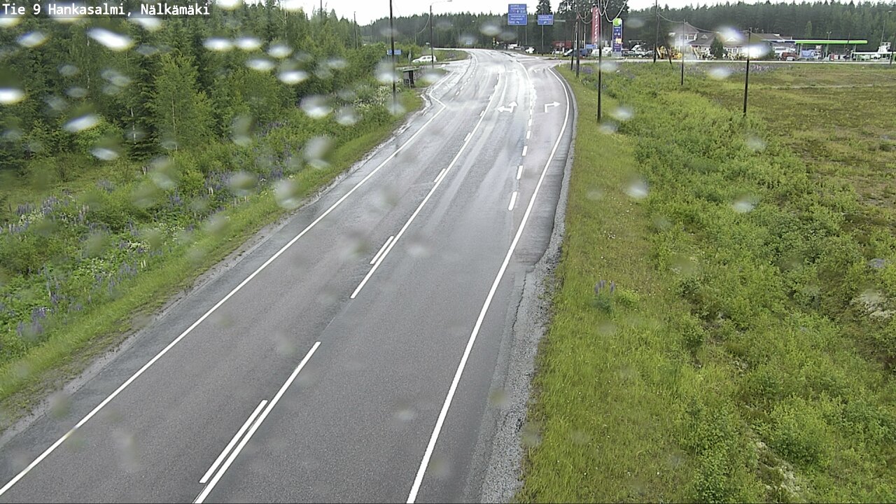 Weather Camera Image Väg 9 Hankasalmi, Nälkämäki, Hankasalmi, Keski-Suomi
