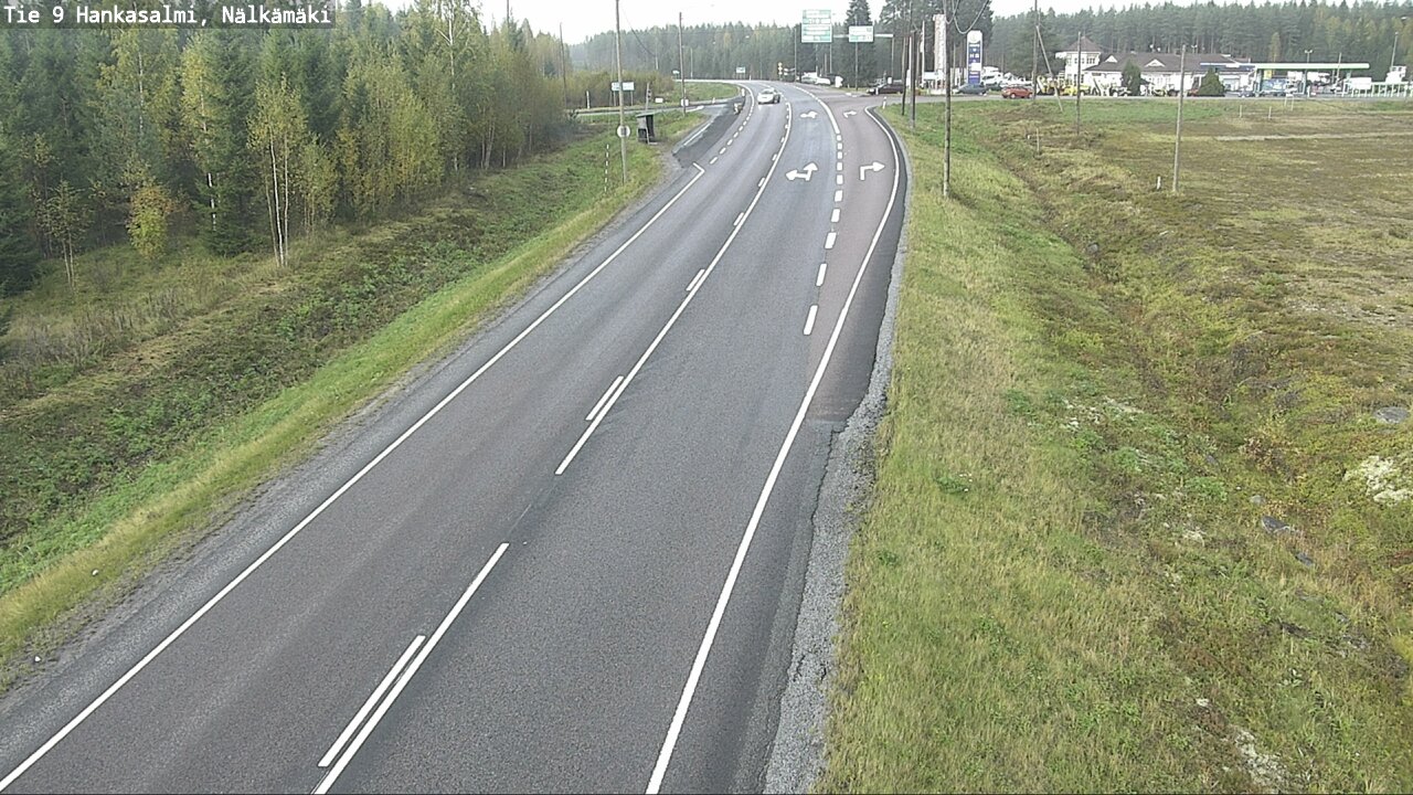 Weather Camera Image Väg 9 Hankasalmi, Nälkämäki, Hankasalmi, Keski-Suomi