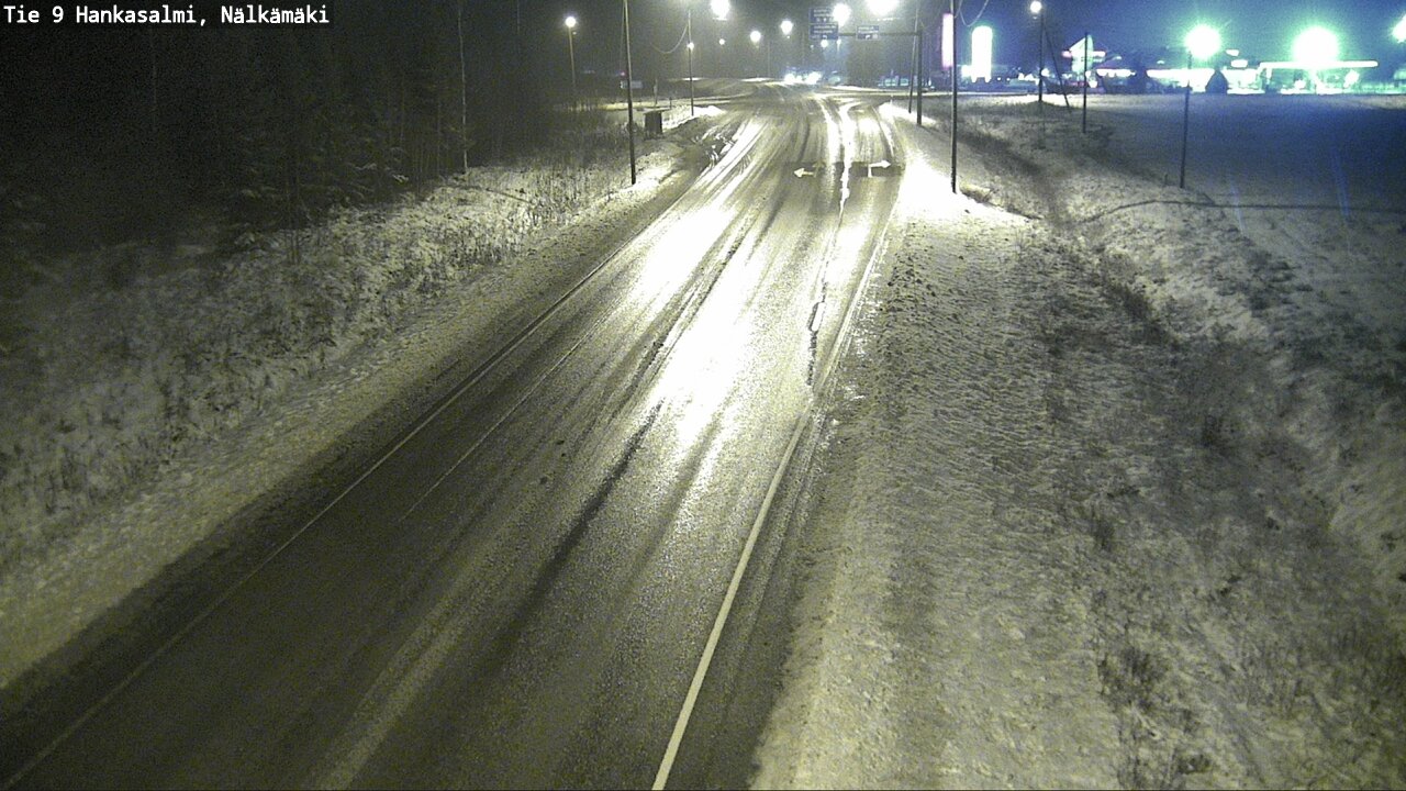 Weather Camera Image Väg 9 Hankasalmi, Nälkämäki, Hankasalmi, Keski-Suomi