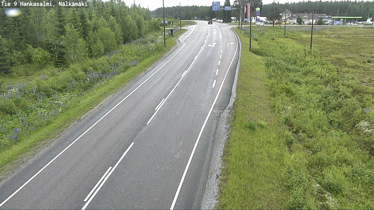 Weather Camera Image Road 9 Hankasalmi, Nälkämäki, Hankasalmi, Keski-Suomi
