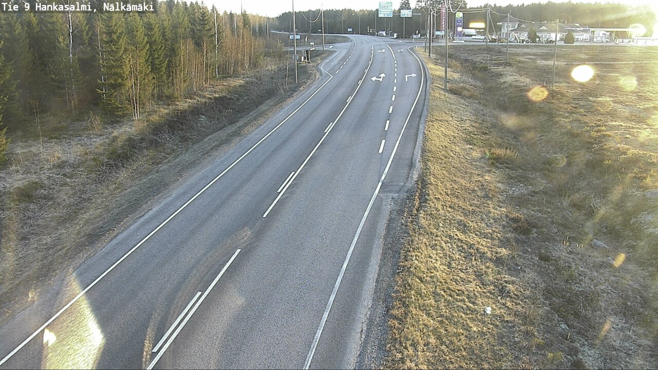 Weather Camera Image Väg 9 Hankasalmi, Nälkämäki, Hankasalmi, Keski-Suomi