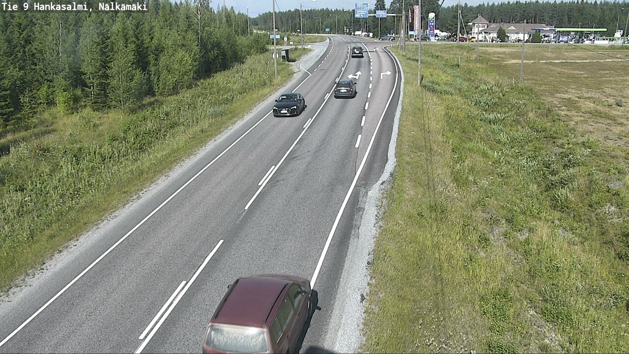 Weather Camera Image Väg 9 Hankasalmi, Nälkämäki, Hankasalmi, Keski-Suomi