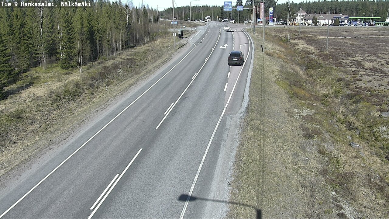 Weather Camera Image Väg 9 Hankasalmi, Nälkämäki, Hankasalmi, Keski-Suomi