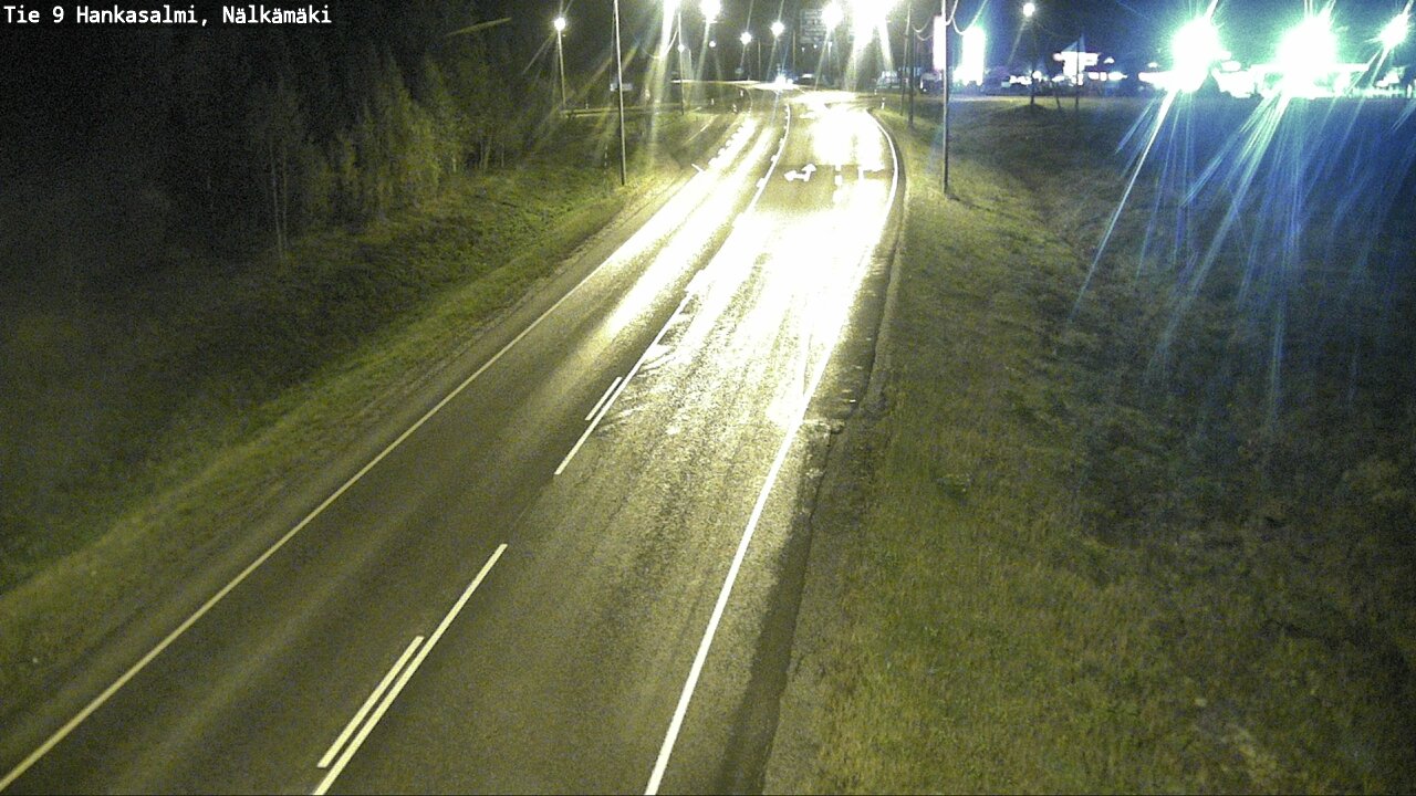 Weather Camera Image Väg 9 Hankasalmi, Nälkämäki, Hankasalmi, Keski-Suomi