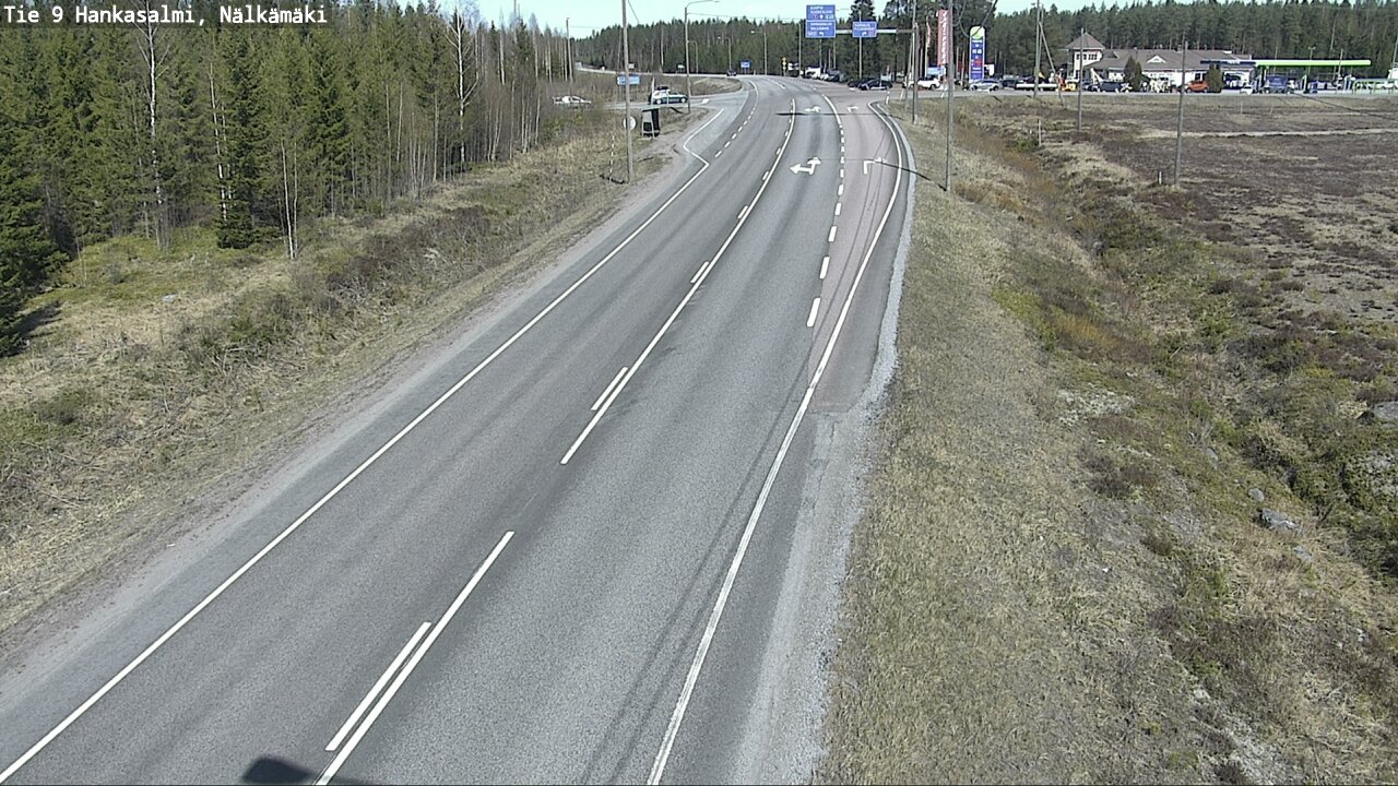 Weather Camera Image Väg 9 Hankasalmi, Nälkämäki, Hankasalmi, Keski-Suomi