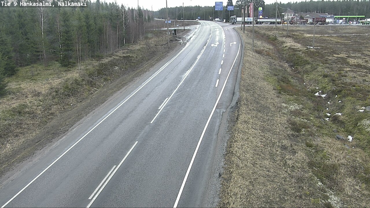 Weather Camera Image Väg 9 Hankasalmi, Nälkämäki, Hankasalmi, Keski-Suomi