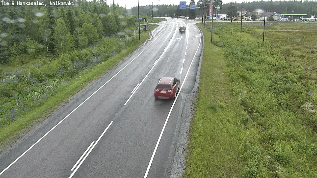 Weather Camera Image Väg 9 Hankasalmi, Nälkämäki, Hankasalmi, Keski-Suomi