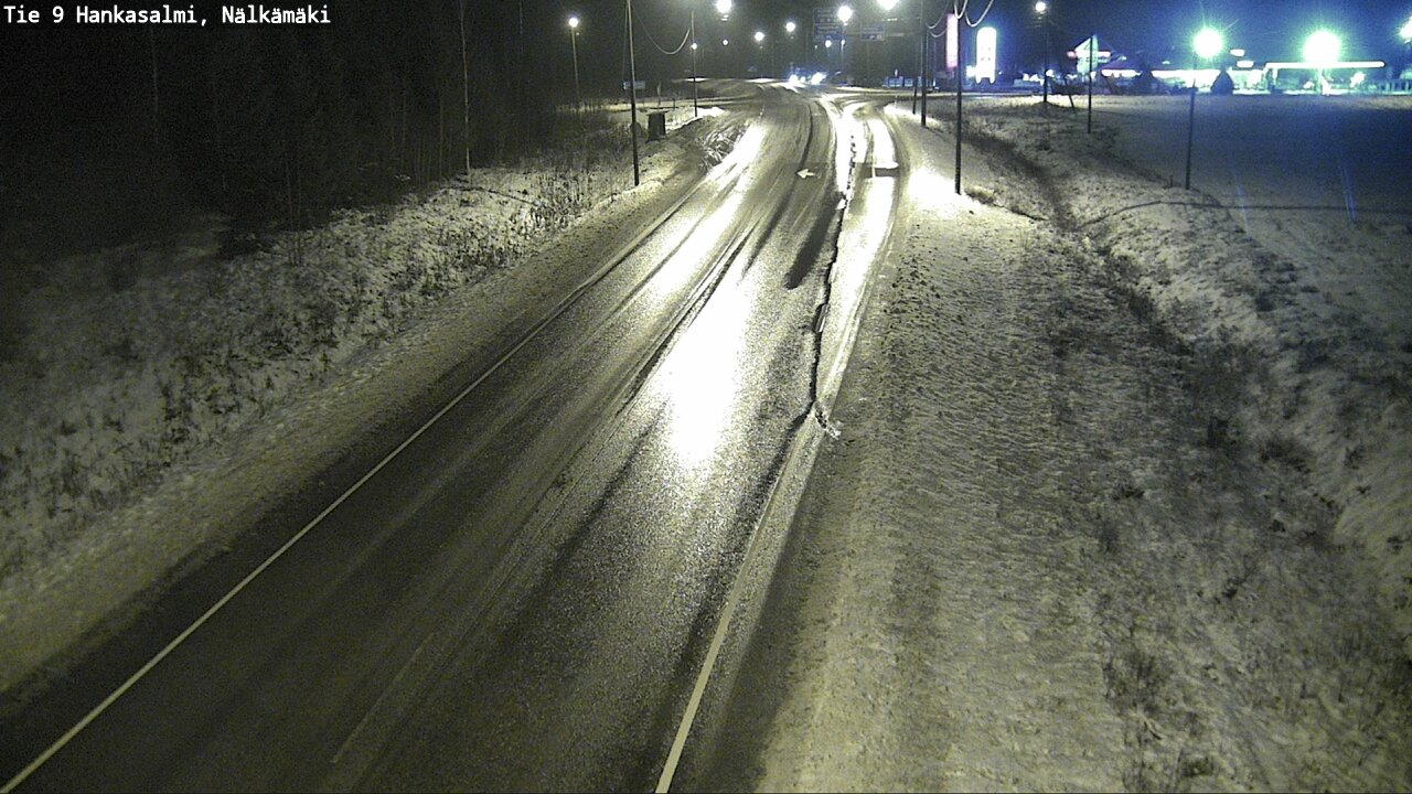 Weather Camera Image Väg 9 Hankasalmi, Nälkämäki, Hankasalmi, Keski-Suomi