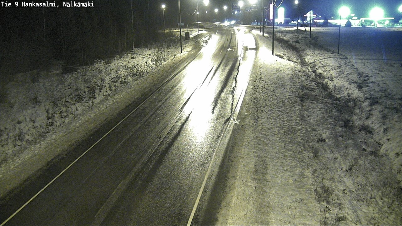 Weather Camera Image Väg 9 Hankasalmi, Nälkämäki, Hankasalmi, Keski-Suomi