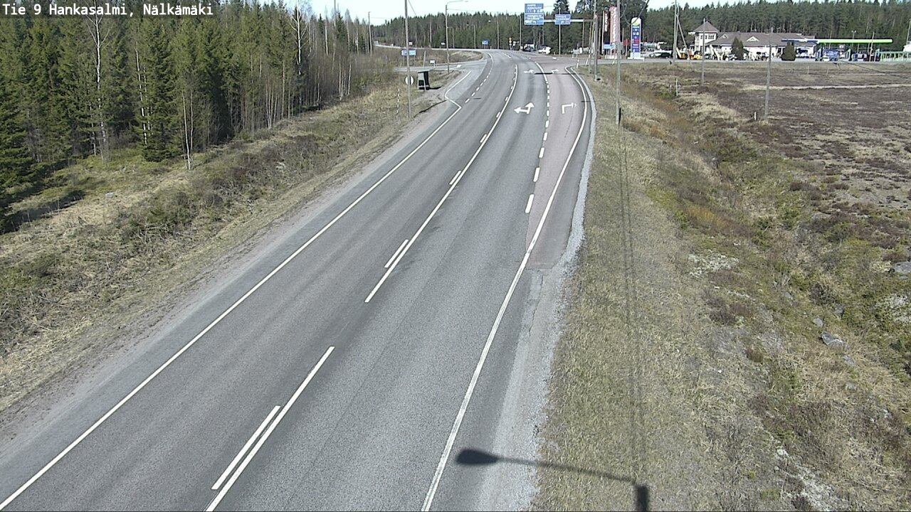 Weather Camera Image Väg 9 Hankasalmi, Nälkämäki, Hankasalmi, Keski-Suomi