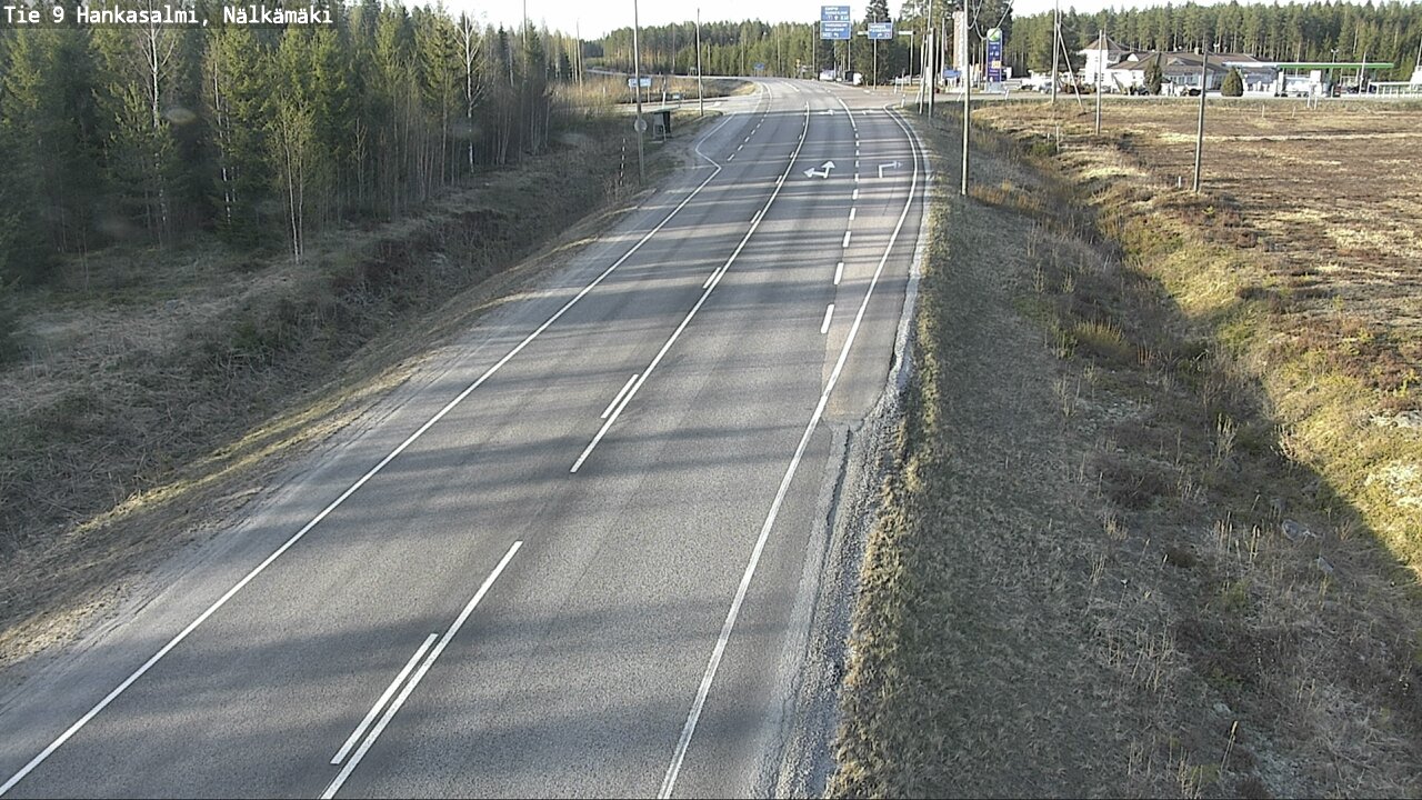 Weather Camera Image Väg 9 Hankasalmi, Nälkämäki, Hankasalmi, Keski-Suomi