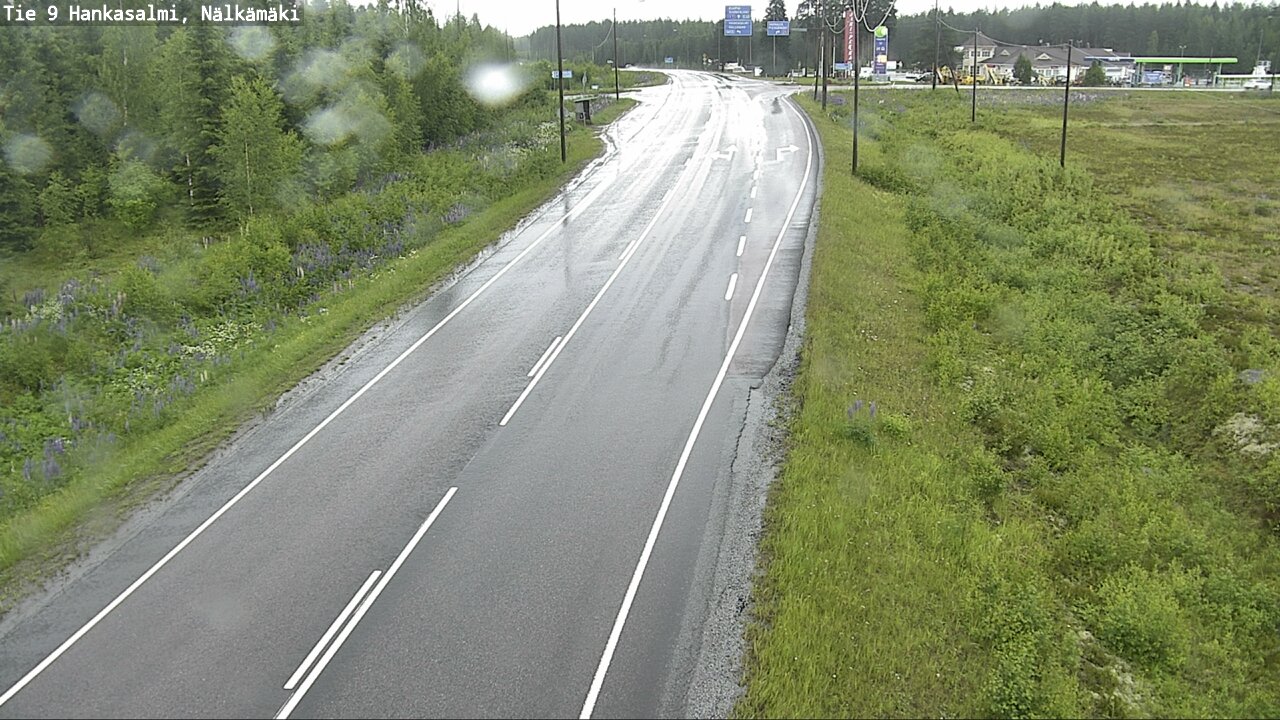 Weather Camera Image Väg 9 Hankasalmi, Nälkämäki, Hankasalmi, Keski-Suomi