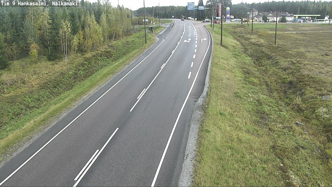 Weather Camera Image Väg 9 Hankasalmi, Nälkämäki, Hankasalmi, Keski-Suomi