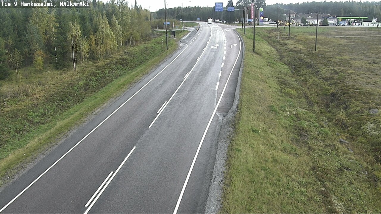 Weather Camera Image Väg 9 Hankasalmi, Nälkämäki, Hankasalmi, Keski-Suomi
