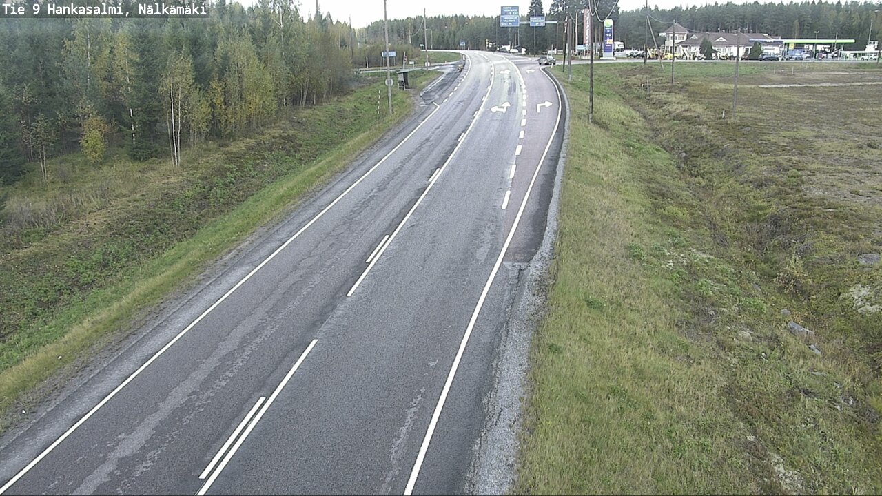 Weather Camera Image Väg 9 Hankasalmi, Nälkämäki, Hankasalmi, Keski-Suomi
