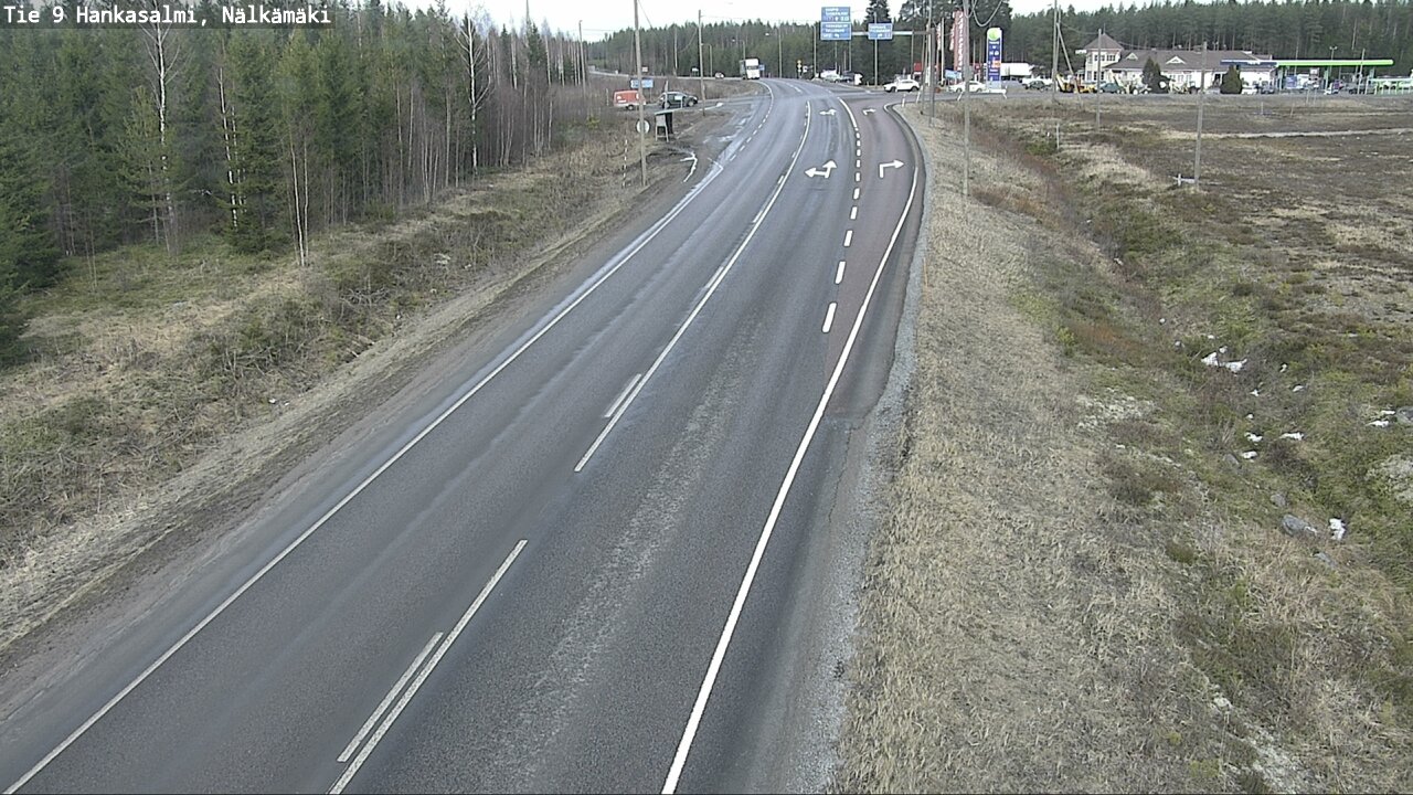 Weather Camera Image Väg 9 Hankasalmi, Nälkämäki, Hankasalmi, Keski-Suomi