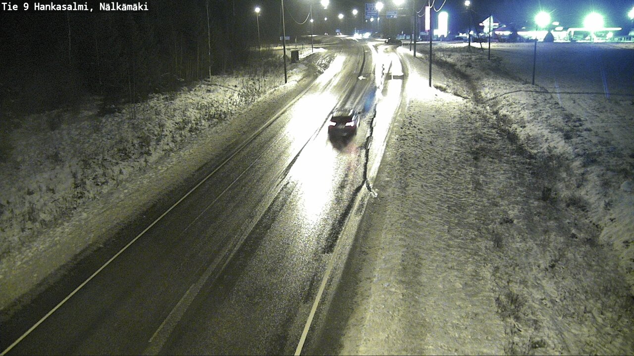 Weather Camera Image Väg 9 Hankasalmi, Nälkämäki, Hankasalmi, Keski-Suomi