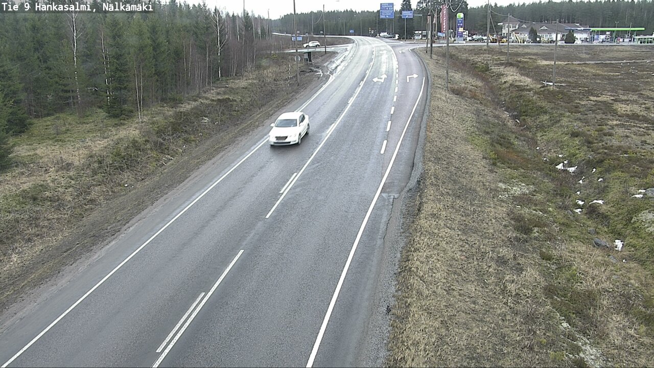 Weather Camera Image Väg 9 Hankasalmi, Nälkämäki, Hankasalmi, Keski-Suomi