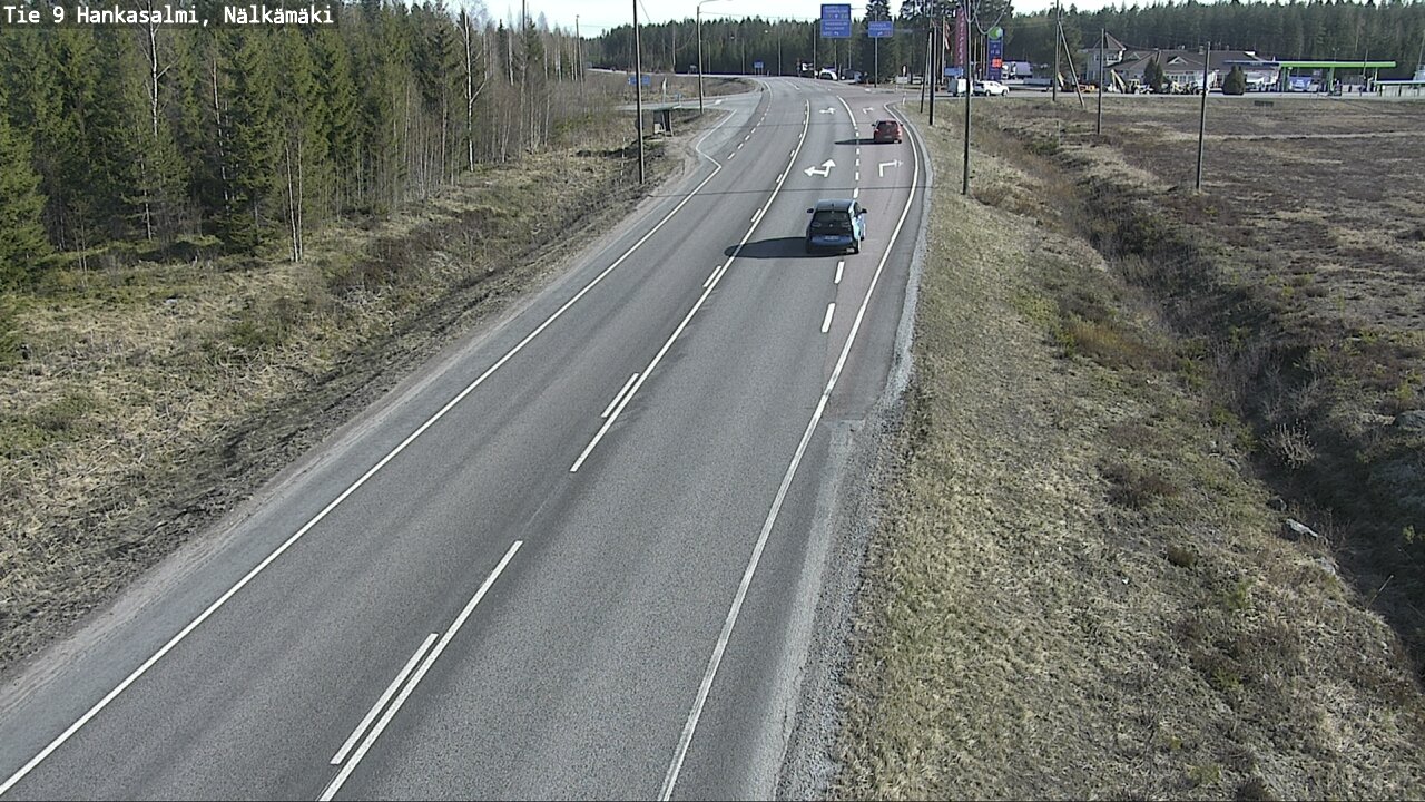Weather Camera Image Väg 9 Hankasalmi, Nälkämäki, Hankasalmi, Keski-Suomi
