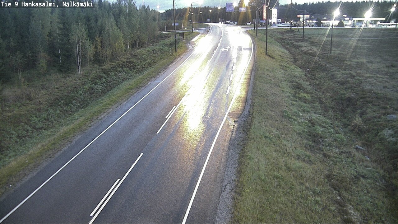 Weather Camera Image Väg 9 Hankasalmi, Nälkämäki, Hankasalmi, Keski-Suomi