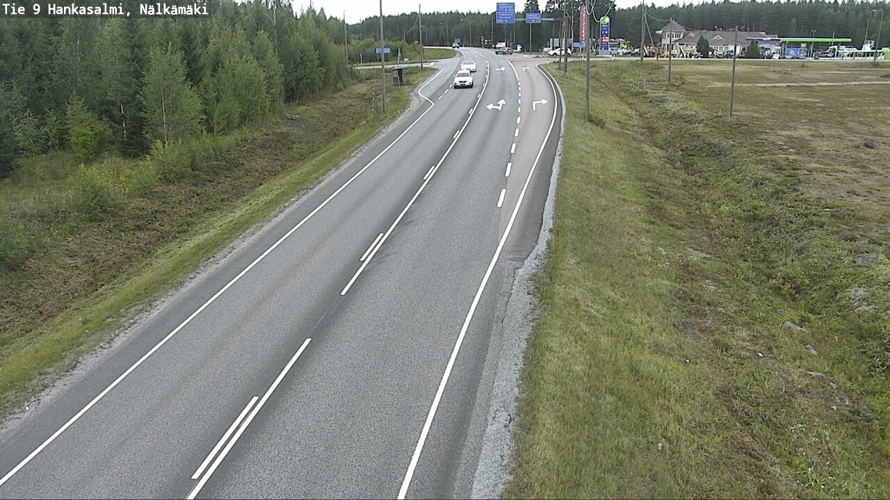 Weather Camera Image Väg 9 Hankasalmi, Nälkämäki, Hankasalmi, Keski-Suomi