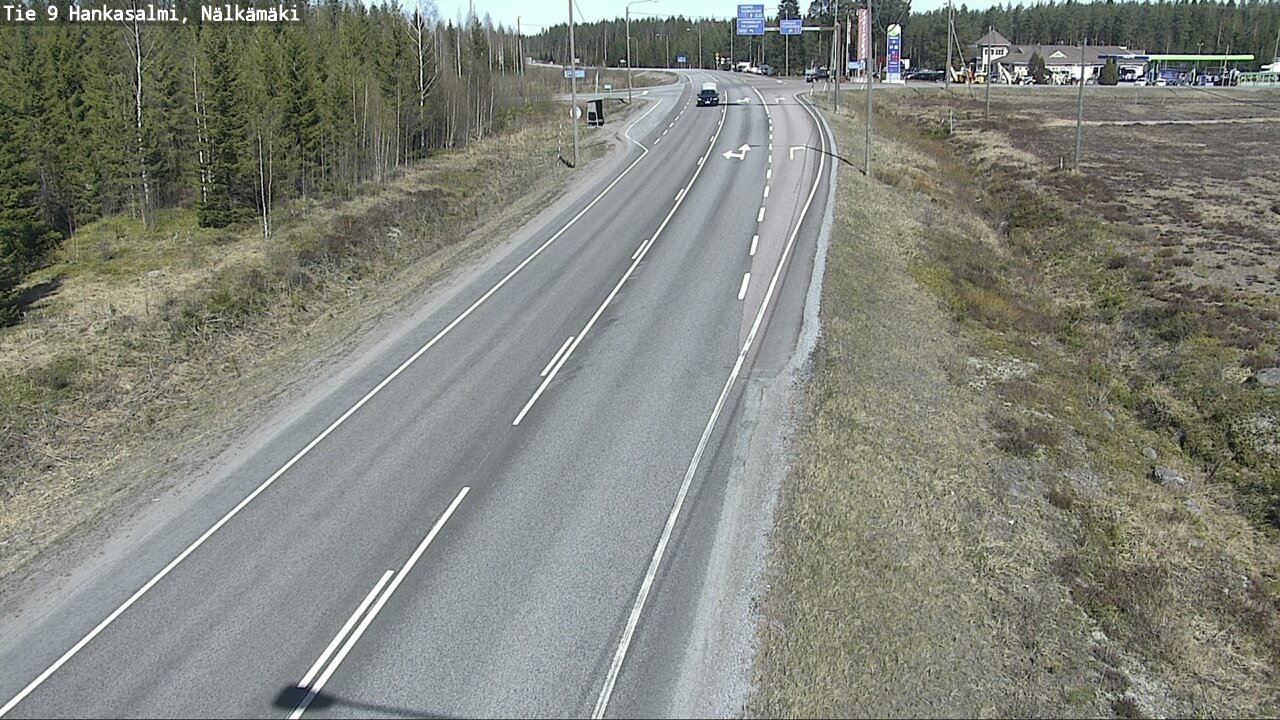 Weather Camera Image Väg 9 Hankasalmi, Nälkämäki, Hankasalmi, Keski-Suomi