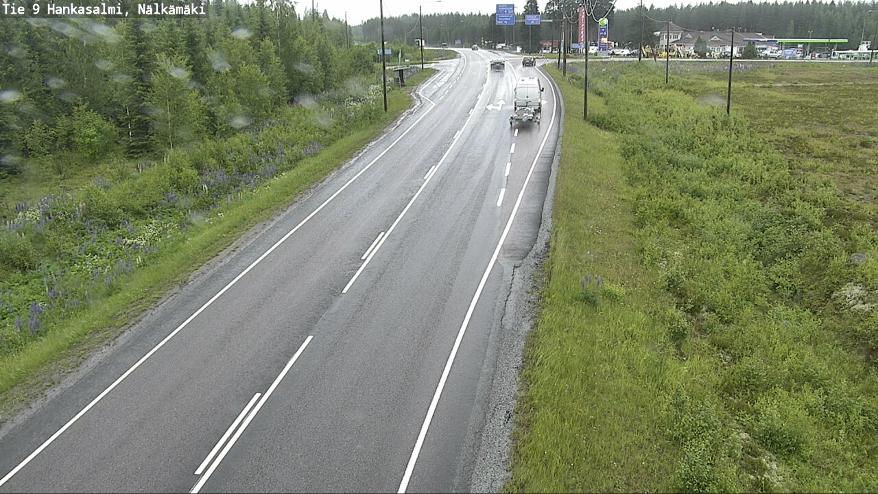 Weather Camera Image Väg 9 Hankasalmi, Nälkämäki, Hankasalmi, Keski-Suomi