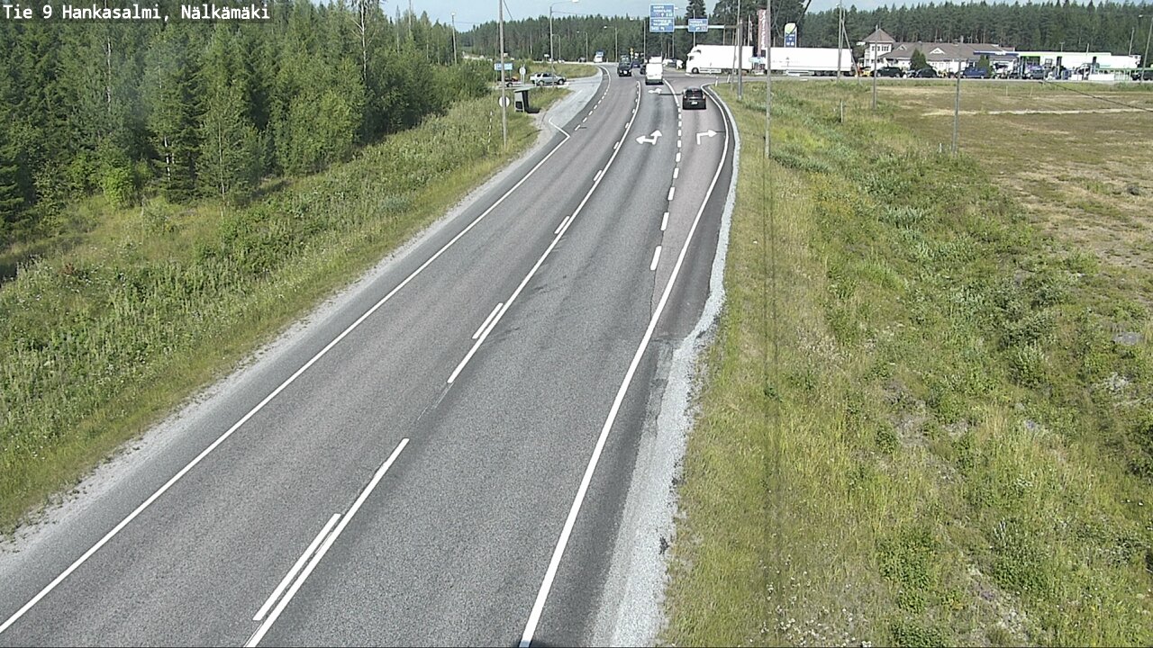Weather Camera Image Väg 9 Hankasalmi, Nälkämäki, Hankasalmi, Keski-Suomi