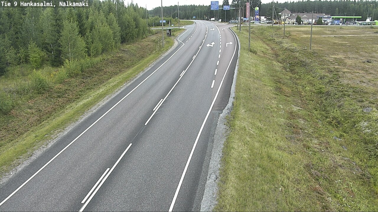 Weather Camera Image Väg 9 Hankasalmi, Nälkämäki, Hankasalmi, Keski-Suomi