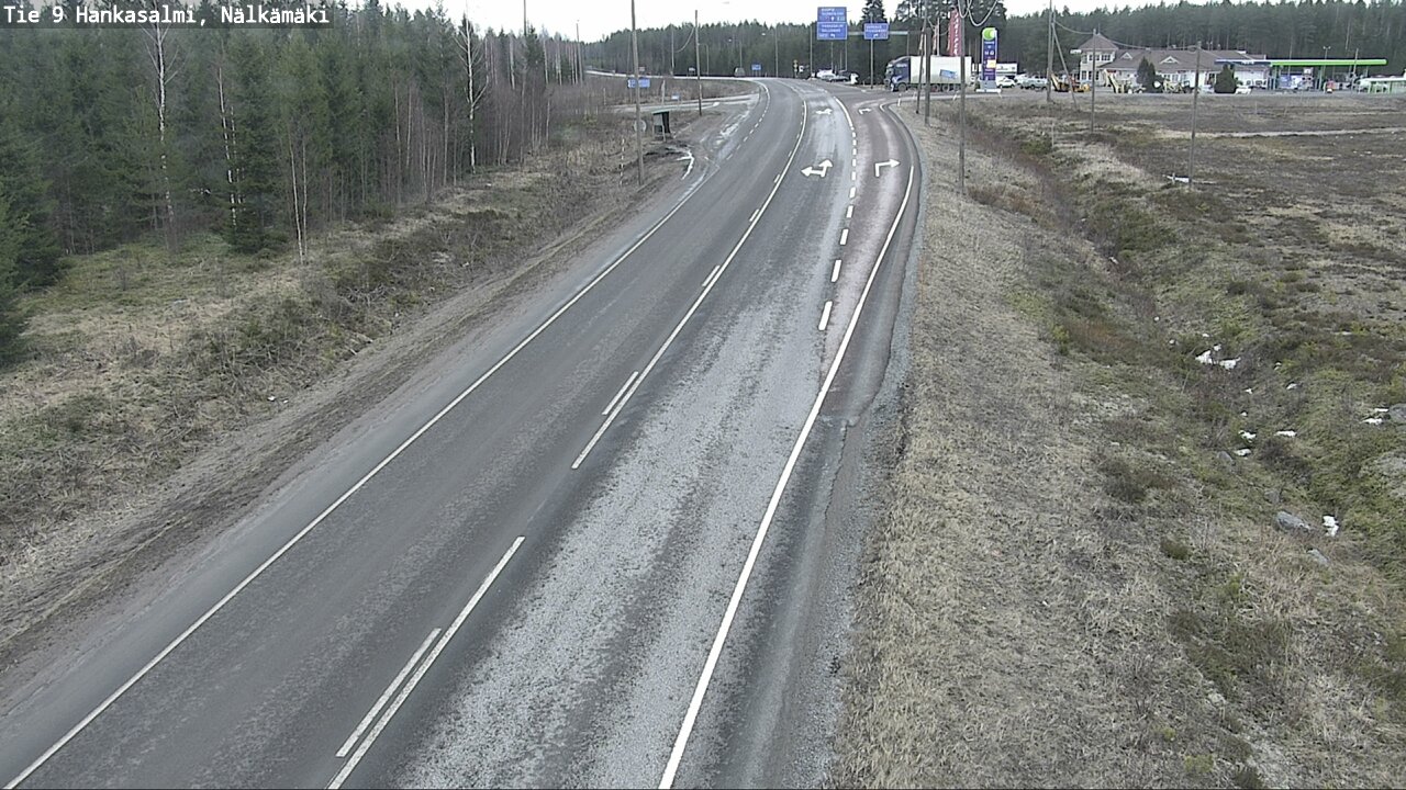 Weather Camera Image Väg 9 Hankasalmi, Nälkämäki, Hankasalmi, Keski-Suomi