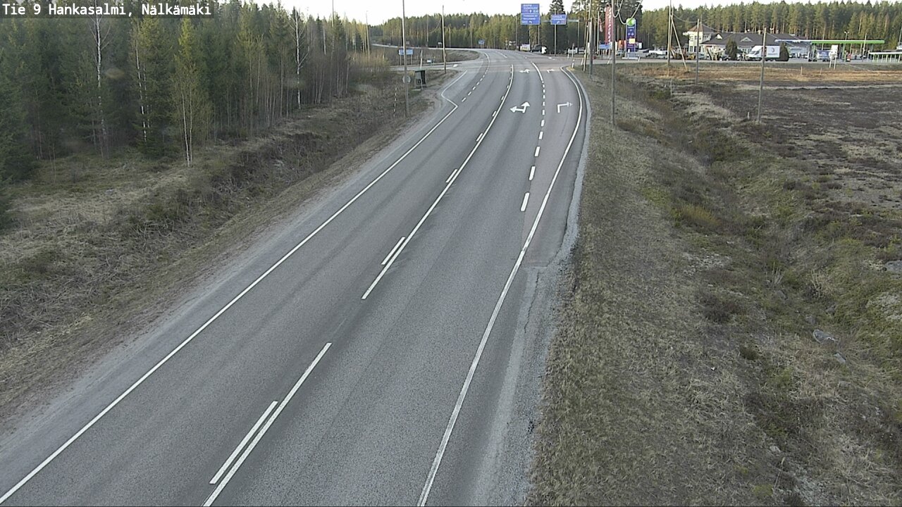Weather Camera Image Väg 9 Hankasalmi, Nälkämäki, Hankasalmi, Keski-Suomi