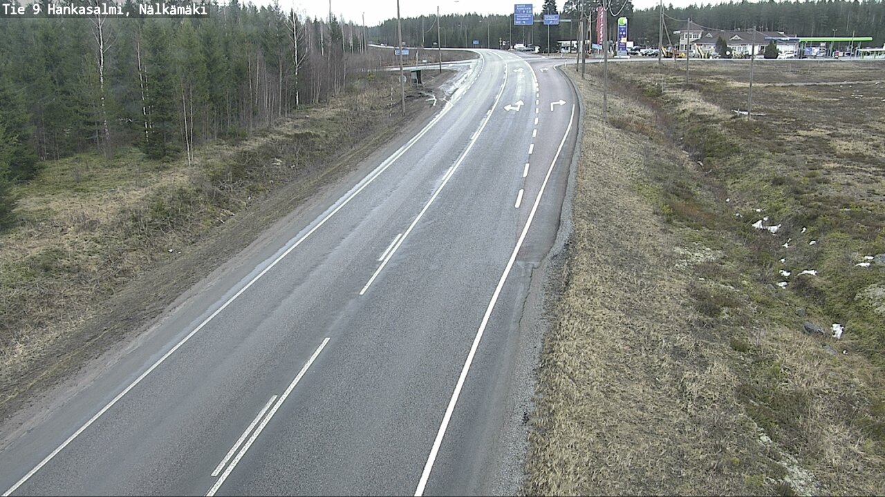 Weather Camera Image Väg 9 Hankasalmi, Nälkämäki, Hankasalmi, Keski-Suomi