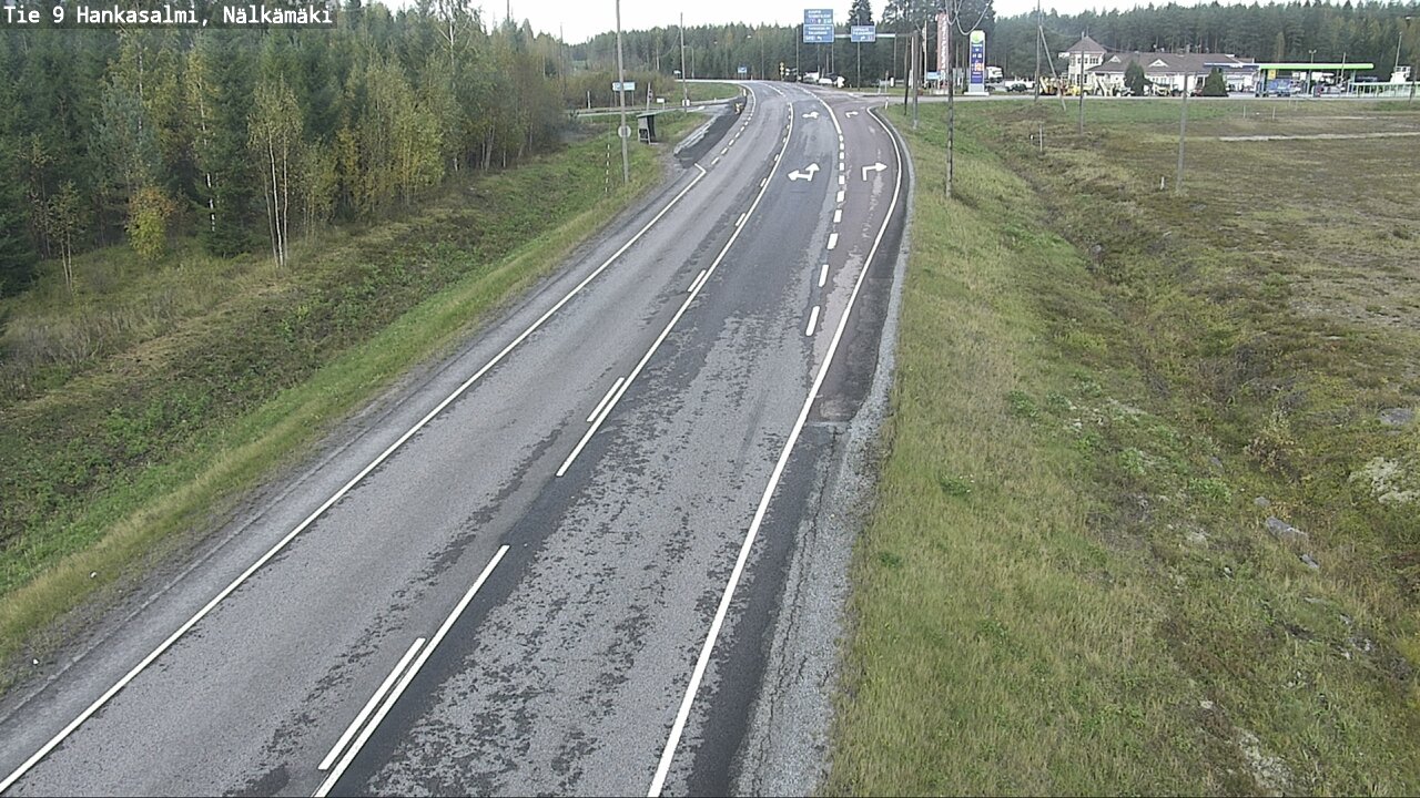 Weather Camera Image Väg 9 Hankasalmi, Nälkämäki, Hankasalmi, Keski-Suomi