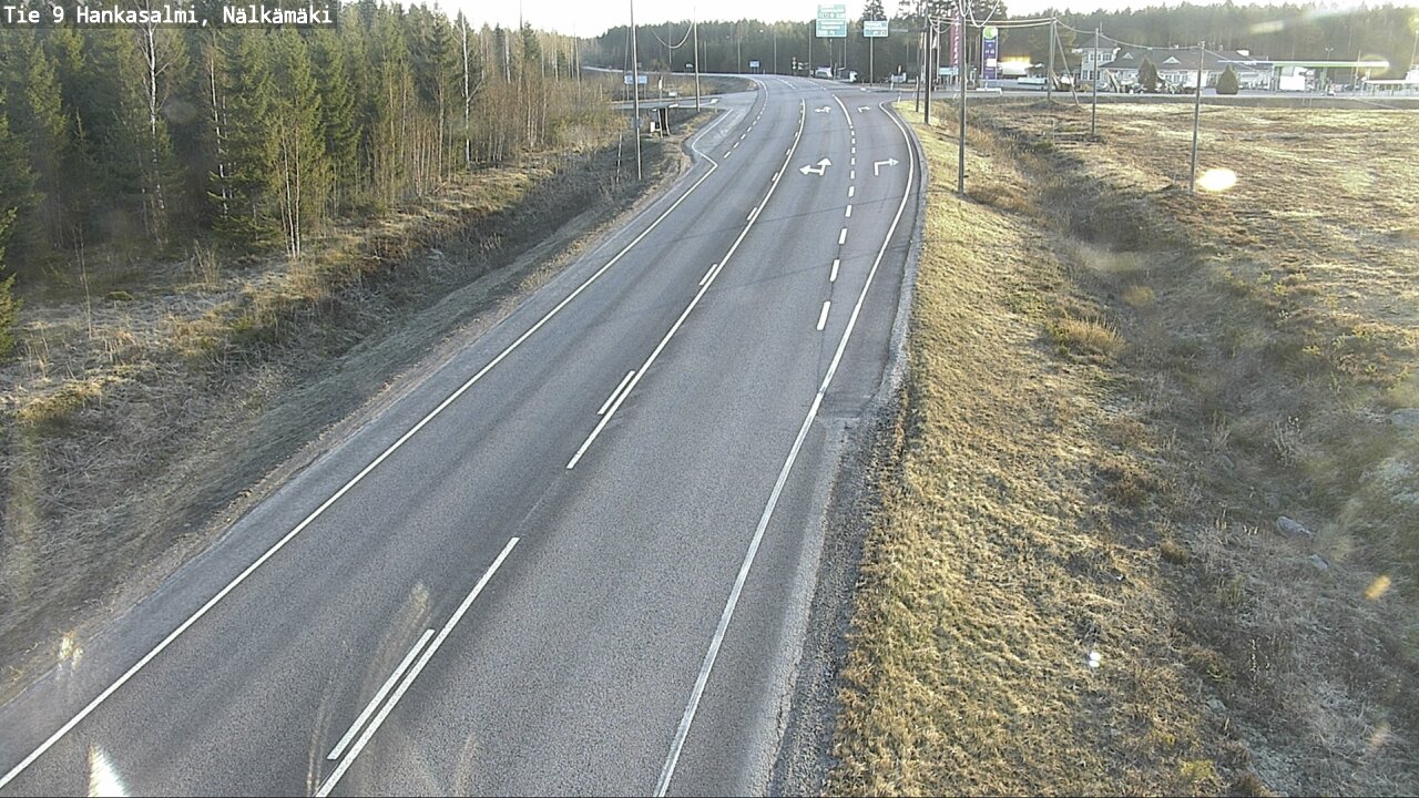 Weather Camera Image Väg 9 Hankasalmi, Nälkämäki, Hankasalmi, Keski-Suomi