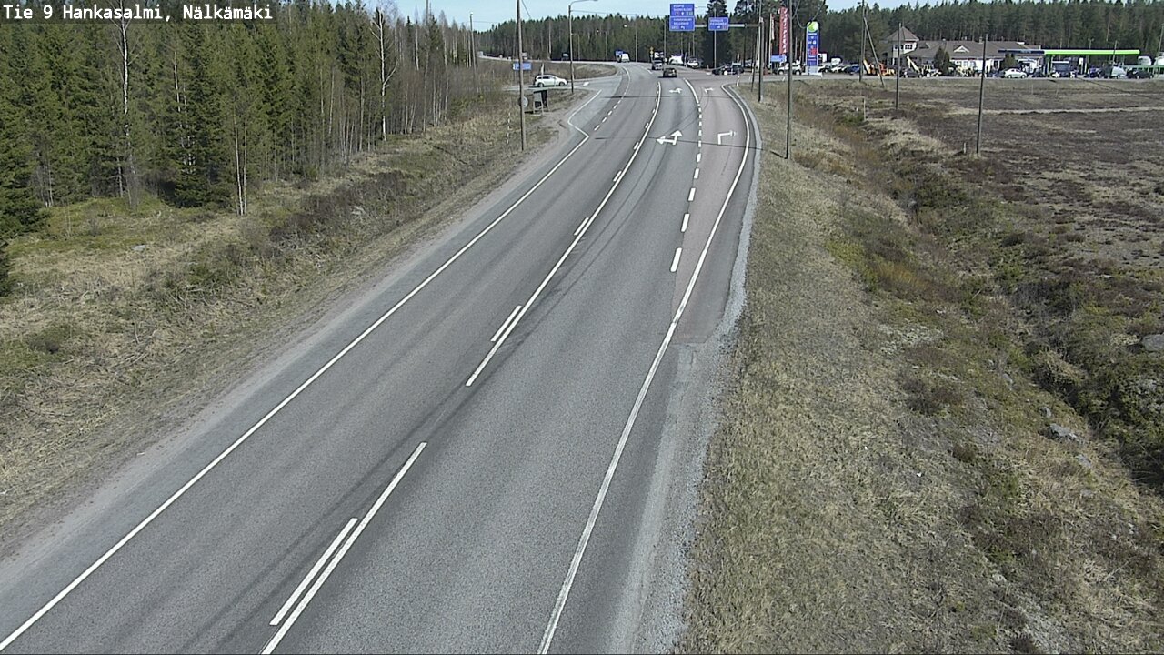 Weather Camera Image Väg 9 Hankasalmi, Nälkämäki, Hankasalmi, Keski-Suomi