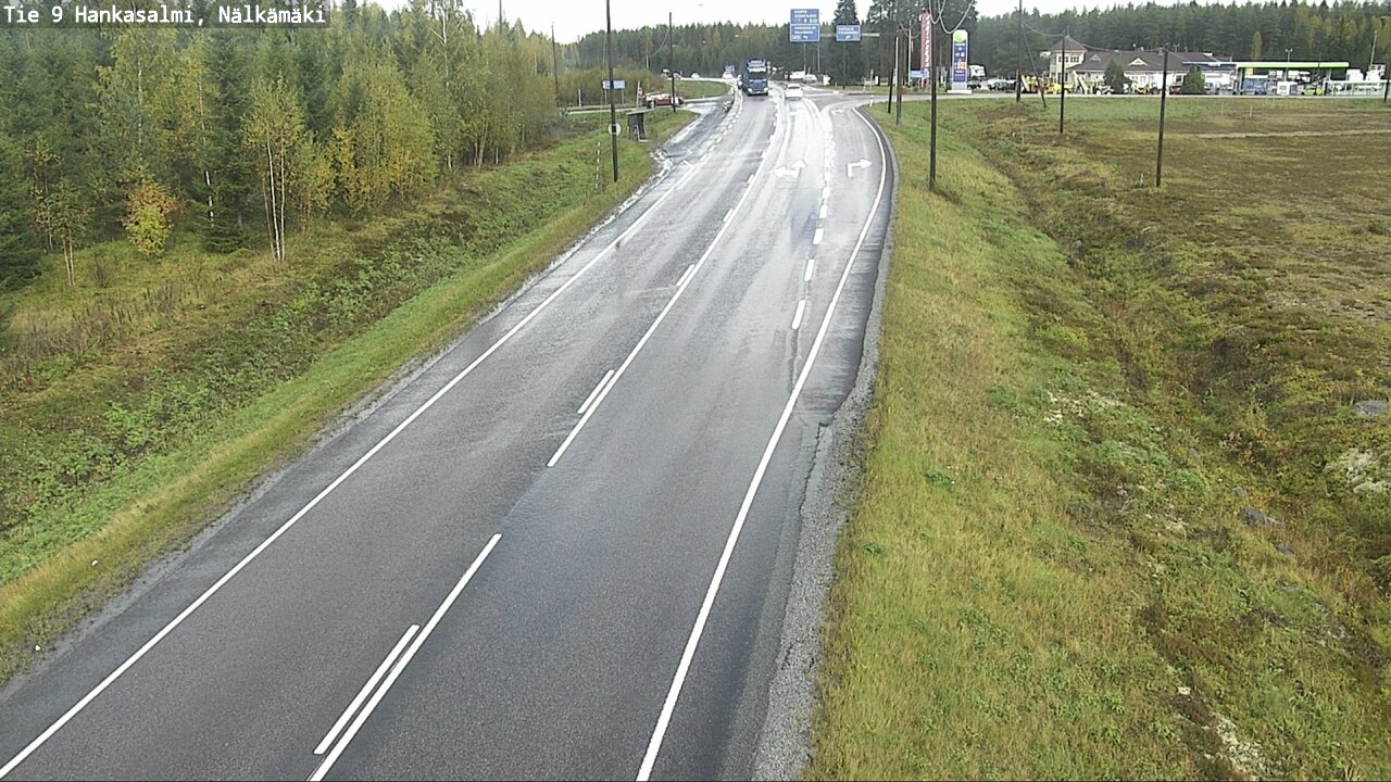 Weather Camera Image Väg 9 Hankasalmi, Nälkämäki, Hankasalmi, Keski-Suomi