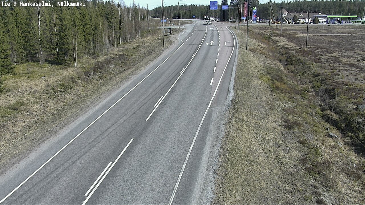 Weather Camera Image Väg 9 Hankasalmi, Nälkämäki, Hankasalmi, Keski-Suomi