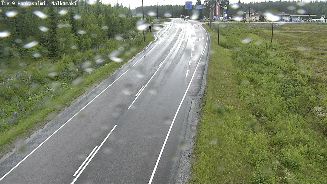 Weather Camera Image Väg 9 Hankasalmi, Nälkämäki, Hankasalmi, Keski-Suomi