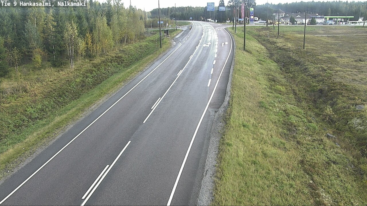 Weather Camera Image Väg 9 Hankasalmi, Nälkämäki, Hankasalmi, Keski-Suomi