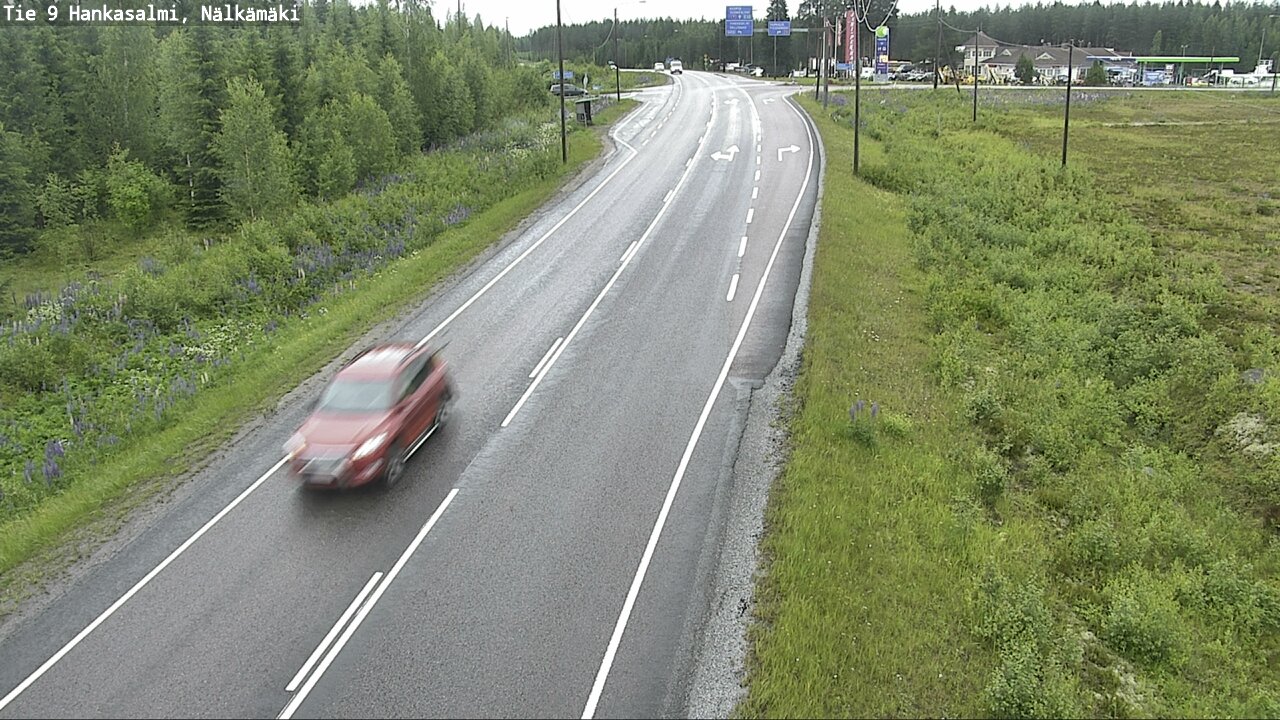 Weather Camera Image Väg 9 Hankasalmi, Nälkämäki, Hankasalmi, Keski-Suomi