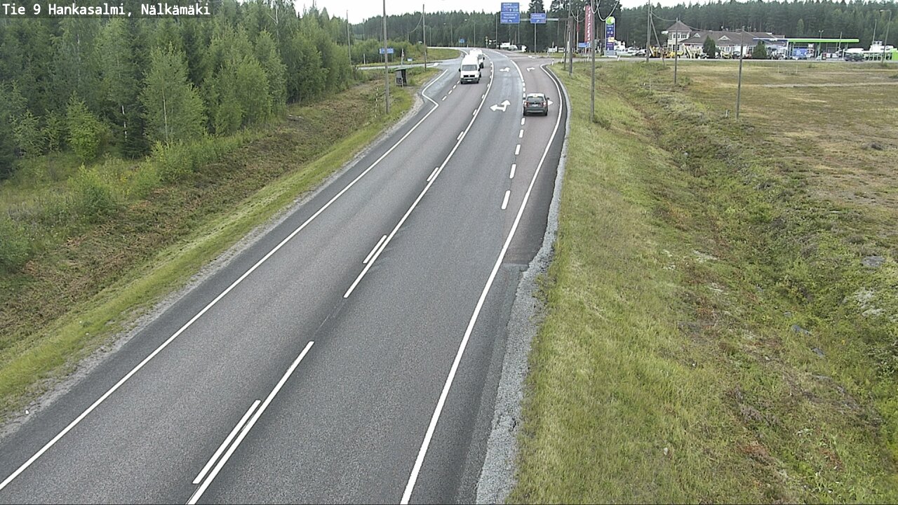 Weather Camera Image Väg 9 Hankasalmi, Nälkämäki, Hankasalmi, Keski-Suomi