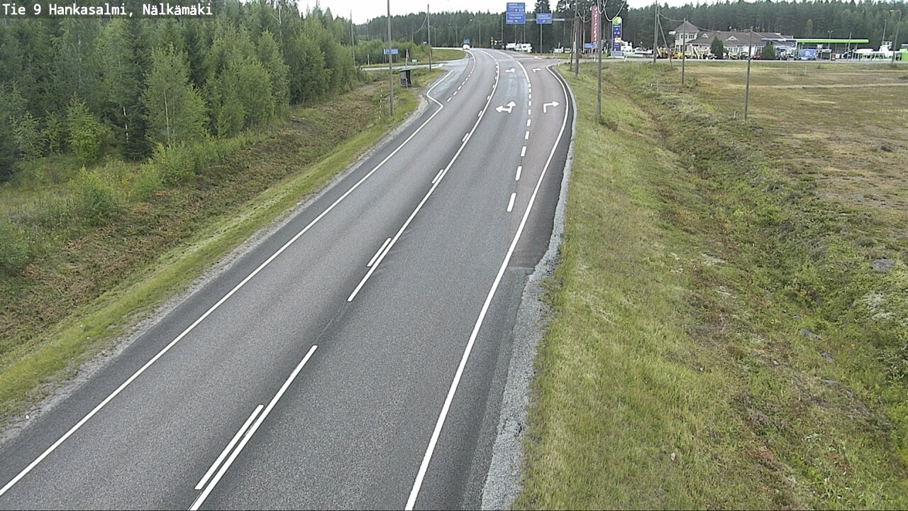 Weather Camera Image Väg 9 Hankasalmi, Nälkämäki, Hankasalmi, Keski-Suomi