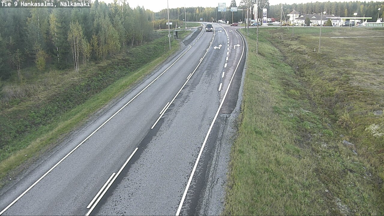 Weather Camera Image Väg 9 Hankasalmi, Nälkämäki, Hankasalmi, Keski-Suomi