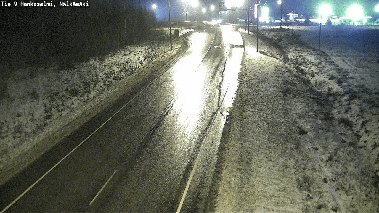 Weather Camera Image Väg 9 Hankasalmi, Nälkämäki, Hankasalmi, Keski-Suomi